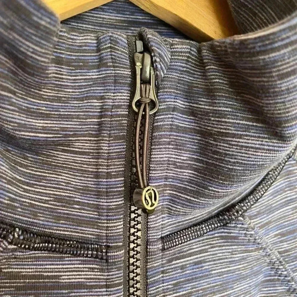 RARE Lululemon Full Zip Nice Asana Jacket - Wee Are From Space Cadet Blue - Picture 11 of 16